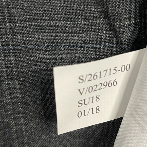 Banana Republic Sport Coat Mens 44R Gray Plaid Performance Wool Lightweight - Picture 6 of 16